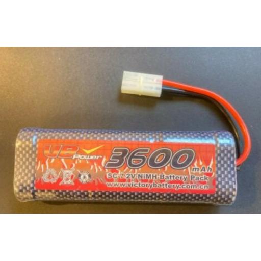 Battery 7.2v NiMH 3600 mAh RC Rechargeable - Roto Drill Electric Nitro starter
