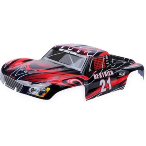 HPI Savage HSP Arrma Traxxas 1/8th Red Short Course Stadium Truck body shell