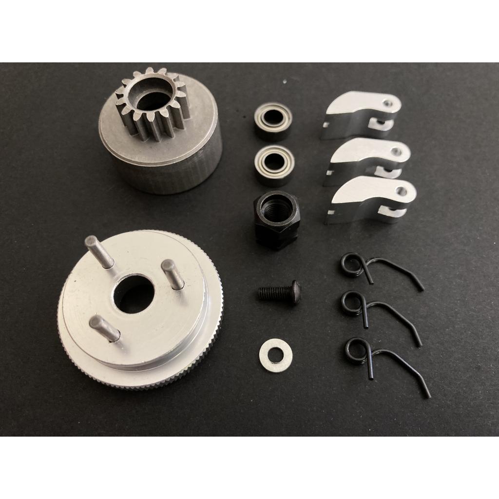 Flywheel + Clutch +16T Tooth Clutch Bell & Bearings set for Nitro Engines