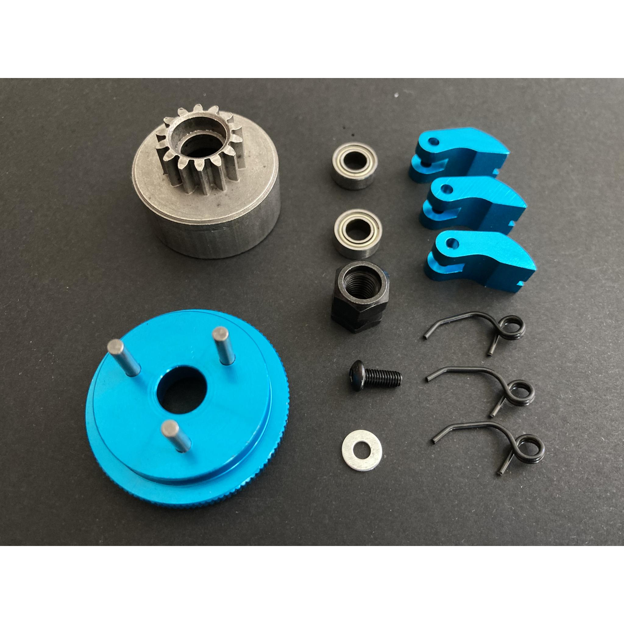 Flywheel + Clutch +16T Tooth Clutch Bell & Bearings set for Nitro Engines