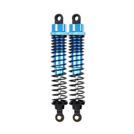 1 x pair of Metal Shock units 98mm Blue - Fully Adjustable for RC Car / Truck / Buggy.