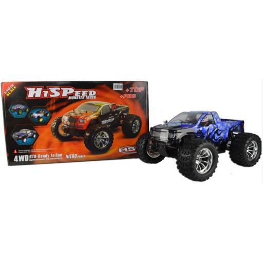 HSP Blue Ice Bug Crusher 1/10 -Very Fast- RTR Brushless - Hobby Grade- Not a toy.