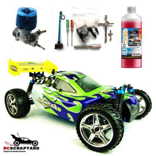 HSP Pro XSTR Backwash 2 speed Nitro Engine Buggy 1/10 complete and ready to run