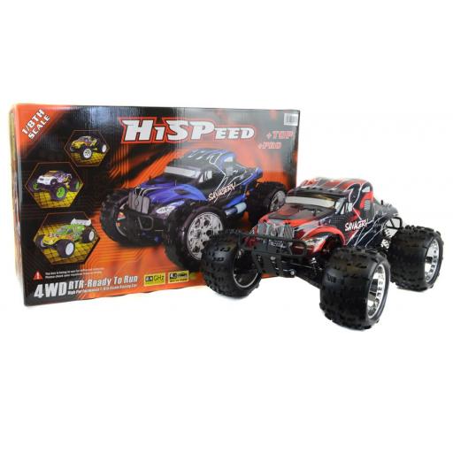 RC Brushless 1/8 Scale Monster Truck + Battery and Controller - Incredibly Fast!