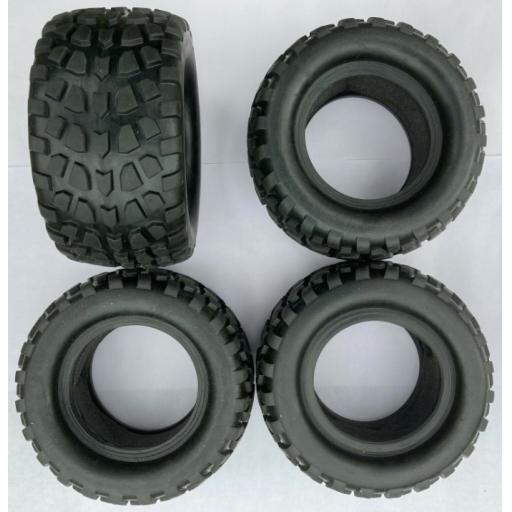 1/10 and 1/8 Truck Tyres.. HSP, HP Arrma, Savage etc Set of four