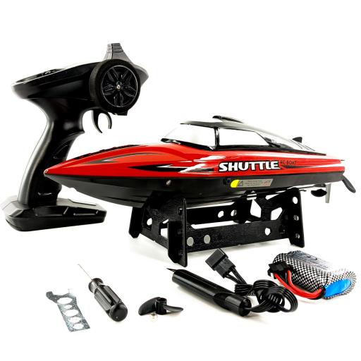 Shadow Storm High Power Speed Boat + Full Radio Controls- Red