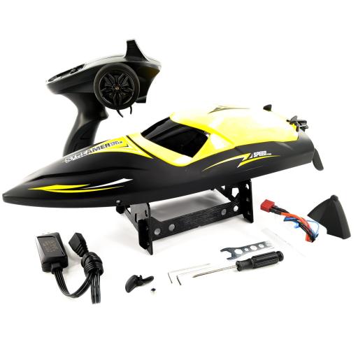 Streamer Incredibly fast brushless power boat complete with Radio Controls- Yellow